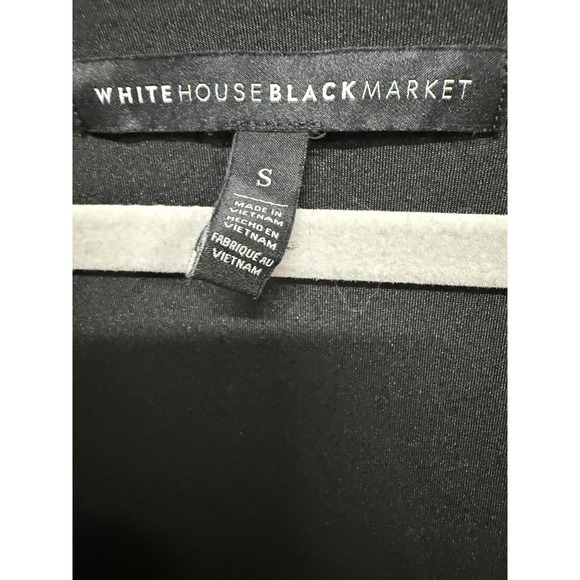 White House Black Market Faux Buttons Shoulder Tank Faux Wrap Polka Dot Size S - Picture 6 of 6